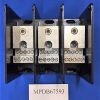 MPDB67593  Bloque de distribución de energía, estilo abierto, aluminio, Caja-Caja, 3P, 1000VAC/DC, 175A