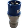 S42S20 Clavija conector macho para conexion corriente 3 polos 1 neutro 220-250V